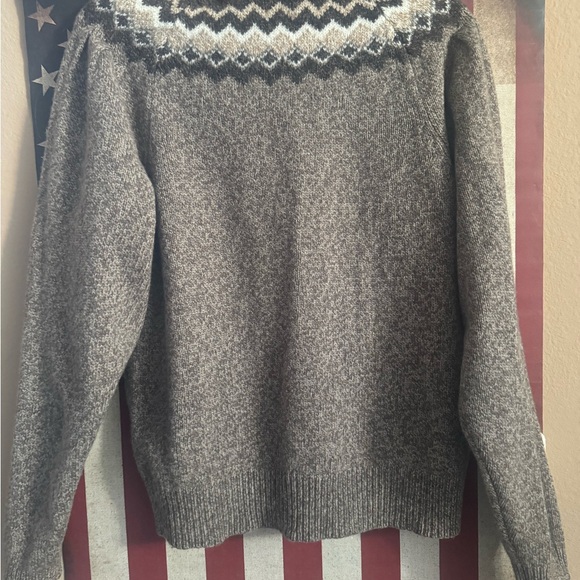FRAME Fair Isle Crewneck Sweater  Sz Large like new - Picture 8 of 15